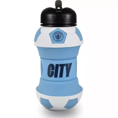 HY-PRO Manchester City összecsukható labda formájú kulacs 500 ml