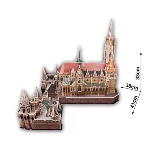 CubicFun 3D puzzle – Mátyás-templom és Halászbástya (176 db)