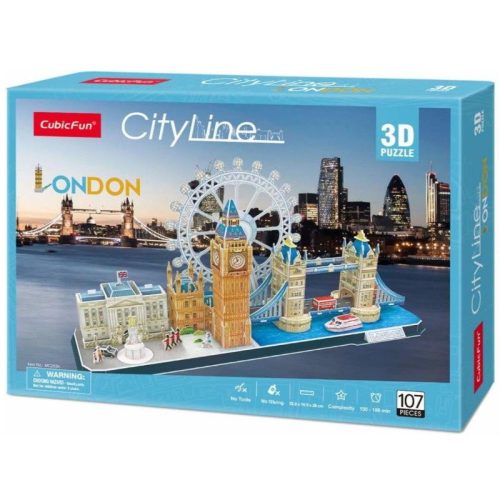 CubicFun MC253 3D City Line puzzle - London (107 db-os)