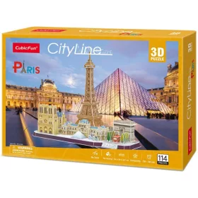CubicFun MC254 City Line 3D puzzle – Párizs (114 db)