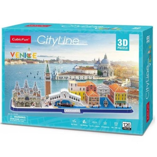 CubicFun MC269 3D Puzzle - City Line Velence (126 db)