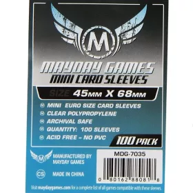 Mayday Games Premium mini Euro méretű kártyavédő – 100 db (45 x 68 mm)
