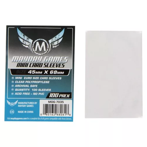 Mayday Games Premium mini Euro méretű kártyavédő – 100 db (45 x 68 mm)