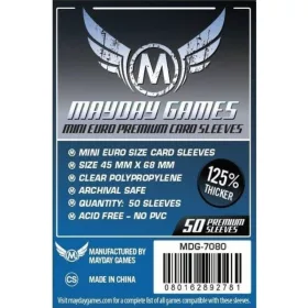 Mayday Games Premium mini Euro méretű kártyavédő – 50 db (45 x 68 mm)
