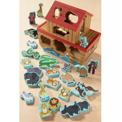Melissa & Doug Noé bárkája formaillesztő készségfejlesztő fajáték
