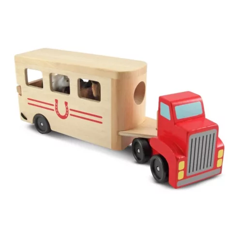Melissa & Doug Fa jármű - Lószállító