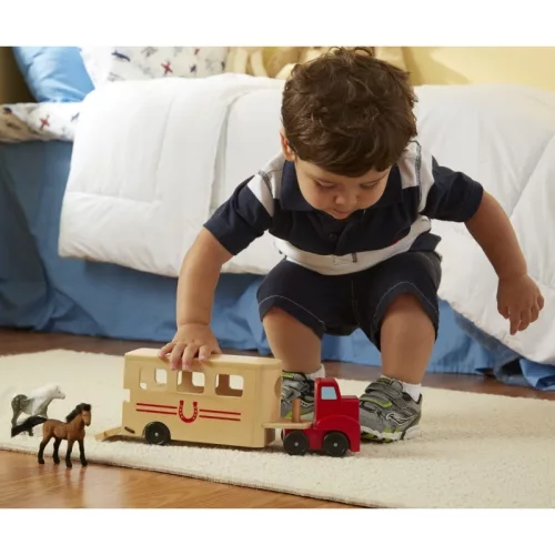 Melissa & Doug Fa jármű - Lószállító