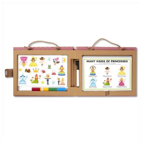 Melissa & Doug letörölhető rajz- és mágneses játékkészlet – Hercegnő