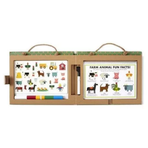 Melissa & Doug Letörölhető rajz- és mágneses játékkészlet – Farm