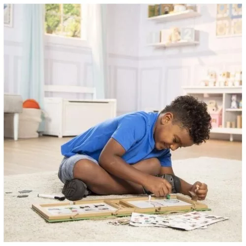 Melissa & Doug Letörölhető rajz- és mágneses játékkészlet – Farm