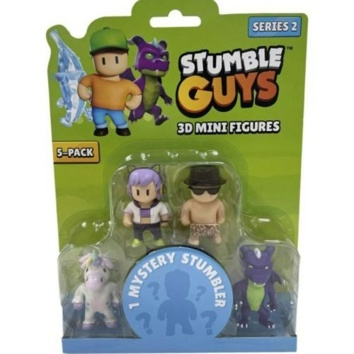 Stumble Guys 3D mini figura 2. széria - Streamer Sophia és The Free Spirit (5 db)