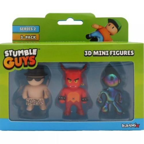 Stumble Guys 3D mini figura - Liquid Rainbow és Red Demon (3 db)