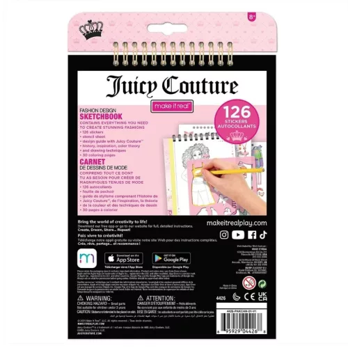 Make it Real Juicy Couture divattervező vázlatfüzet
