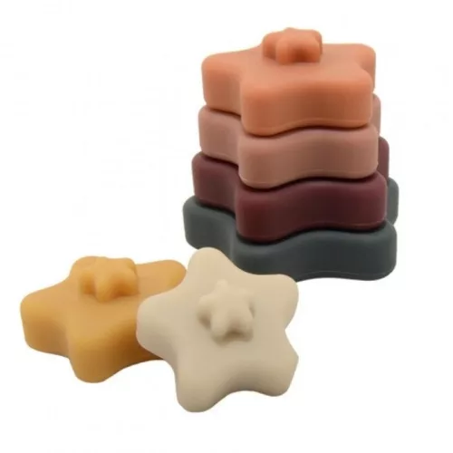 Magni Szilikon toronyépítő játék 6 db-os