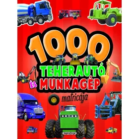1000 teherautó és munkagép matricája - Piros