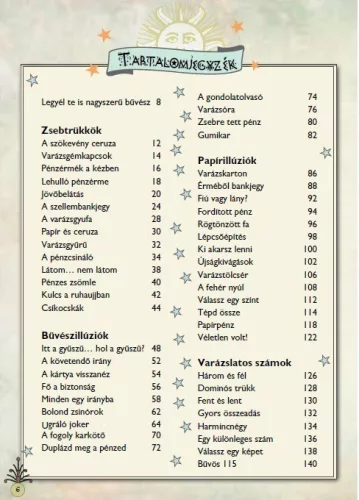 Mindent tudni akarok! - Bűvészkönyv