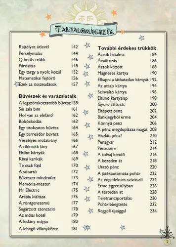 Mindent tudni akarok! - Bűvészkönyv