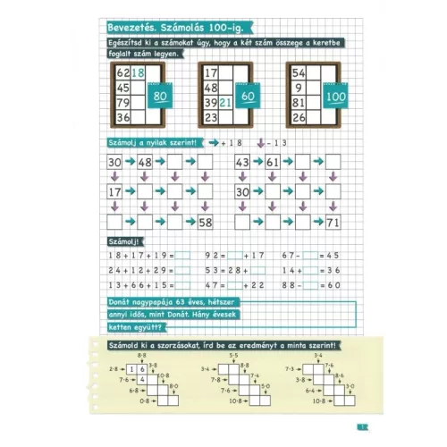 Tanoda - Gyakorlófeladatok harmadikosoknak 1.