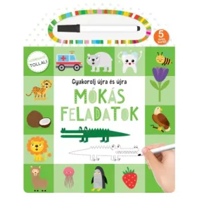 Gyakorolj újra és újra – Mókás feladatok foglalkoztató könyv letörölhető filctollal