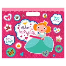 Óriási kifestő – Vidám hercegnő 200 matricával