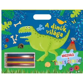 Használd a színes ceruzát – A dinók világa kifestő