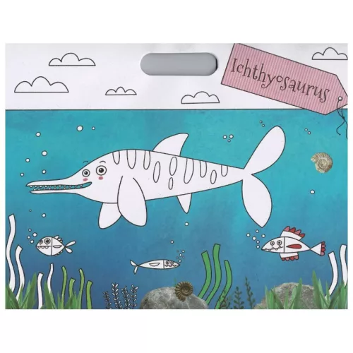 Használd a színes ceruzát – A dinók világa kifestő