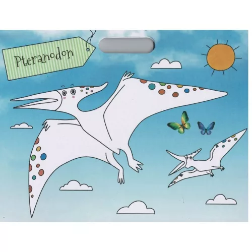 Használd a színes ceruzát – A dinók világa kifestő