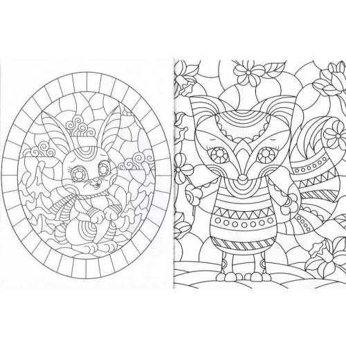 Varázslatos ablakok – Cuki állatok színező