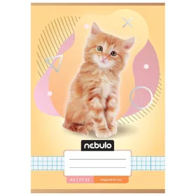 Nebulo A/5 kockás füzet – Állatos minták Cicás (27-32)