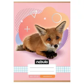 Nebulo A/5 kockás füzet – Állatos minták Róka (27-32)