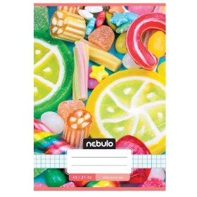 Nebulo A/5 kockás füzet – Cuki minták Candy (27-32)