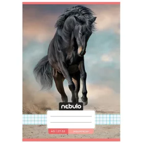 Nebulo A/5 kockás füzet – Cuki minták Lovas (27-32)