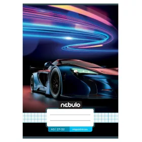 Nebulo A/5 kockás füzet – Vagány minták Neon autó (27-32)