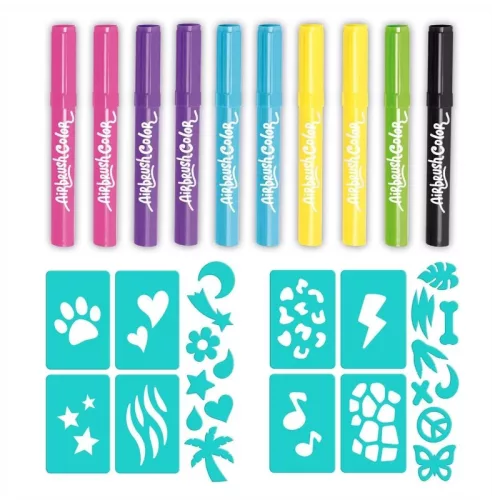 Airbrush Plush filcek – 8 db filctoll és 20 db sablon