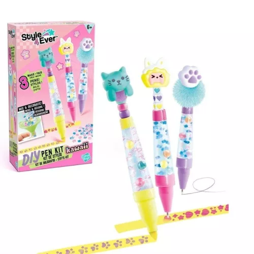 Canal Toys Style 4 Ever DIY tollkészlet – Kawaii állatos (3 db)