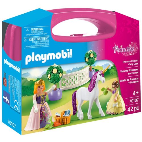 Playmobil Princess 70107 Hercegnő egyszarvúval hordozható játékszett