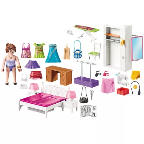Playmobil Dollhouse 70208 Hálószoba varrósarokkal