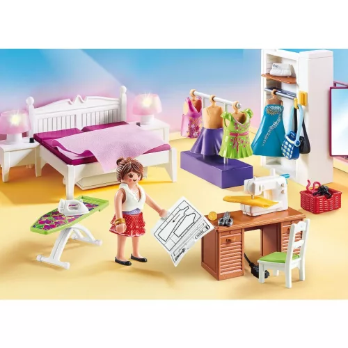 Playmobil Dollhouse 70208 Hálószoba varrósarokkal