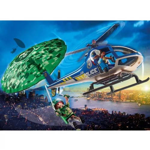 Playmobil City Action 70569 Rendőrségi helikopter: Ejtőernyős-üldözés