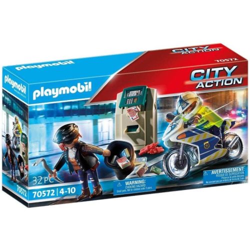 Playmobil City Action 70572 Rendőrségi motor: Pénztolvaj nyomában