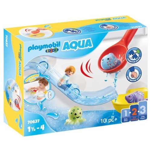 Playmobil 1-2-3 Aqua 70637 Horgász fürdőjáték tengeri állatkákkal