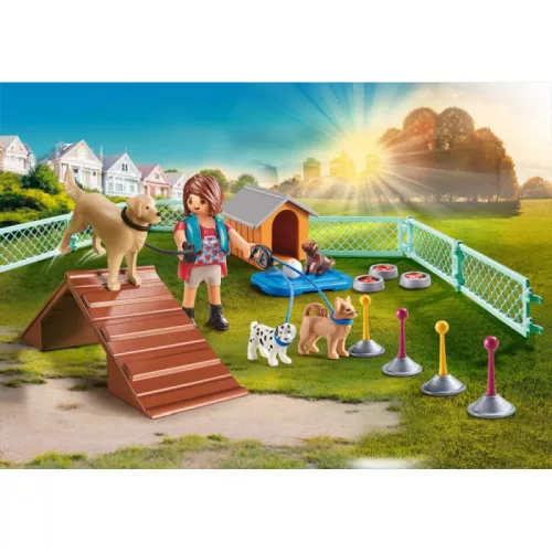 Playmobil City Life 70676 Ajándékszett – Kutyakiképzés