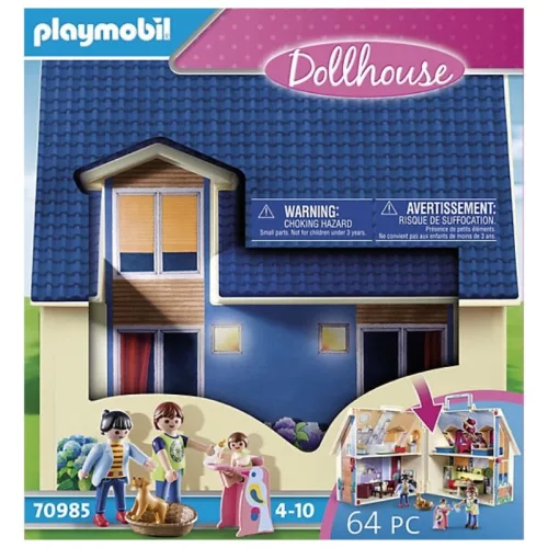 Playmobil Dollhouse 70985 hordozható családi ház
