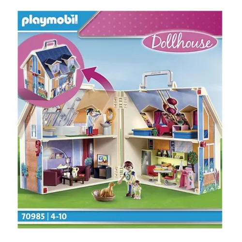 Playmobil Dollhouse 70985 hordozható családi ház