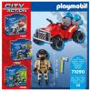 Playmobil City Action 71090 Tűzoltó speed quad hátrahúzható motorral
