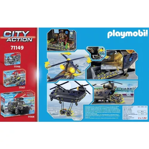 Playmobil City Action 71149 SWAT mentőhelikopter
