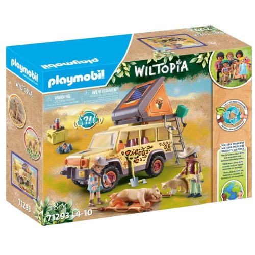 Playmobil Wiltopia 71293 Terepjáróval az oroszlánok között