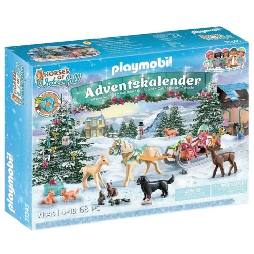 Playmobil Horses of Waterfall 71345 Lovas adventi naptár: Karácsonyi szánkózás