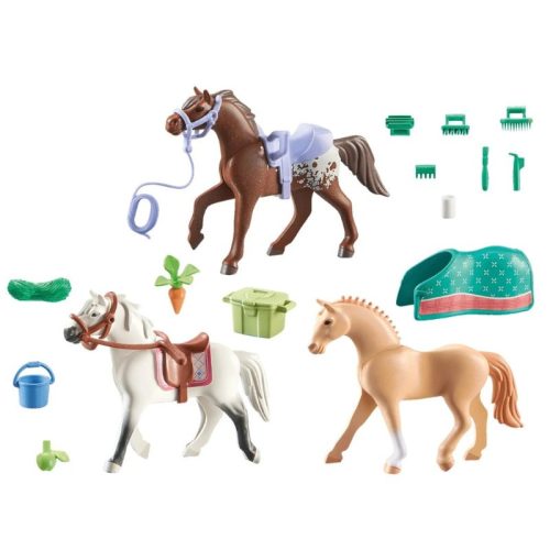 Playmobil Horses of Waterfall 71356 Lovas szett: Morgan, Quarter & Shagya
