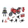 Playmobil Action Heroes 71466 Motoros tűzoltó olajfoltokkal